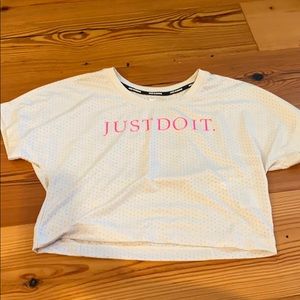 nike mesh crop top